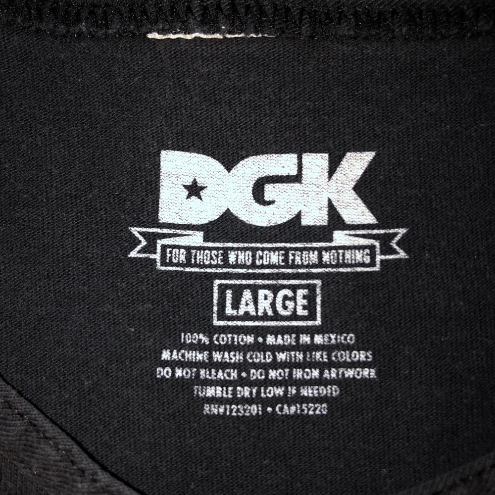 DGK. Tank Top. Size Large. Black color. - Picture 4 of 9
